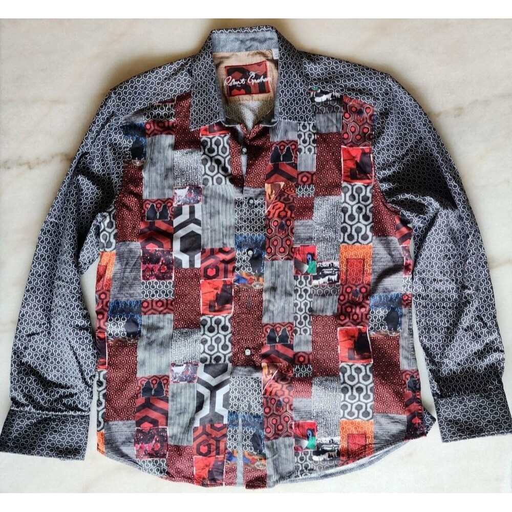 Robert Graham Snowbound Limited Ed 237 XL The Shining Halloween Mens Shirt READ